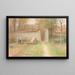 La vieille maison à Barbizon - Jean-François Millet — ingelijst kunstwerk aan de muur