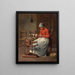Vrouw die rent - Jean-François Millet — ingelijst kunstwerk aan de muur
