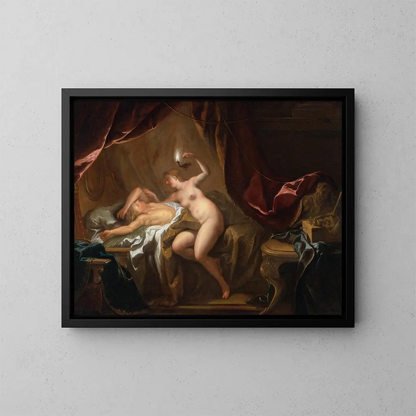 Cupidon en Psyche - Jean-François de Troy — ingelijst kunstwerk aan de muur