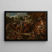 Het gevecht van de soldaten geboren uit de tanden van de slang - Jean-François de Troy — ingelijst kunstwerk aan de muur