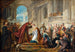 Het kroningsfeest van Esther - Jean-François de Troy — weergave van het kunstwerk