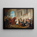 Het kroningsfeest van Esther - Jean-François de Troy — ingelijst kunstwerk aan de muur