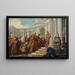 van Het minachten van Mordechai - Jean-François de Troy — ingelijst kunstwerk aan de muur