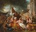 Scene oriental of het banket van Esther - Jean-François de Troy — weergave van het kunstwerk