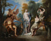 De Rechtspraak van Paris - Jean-François de Troy — weergave van het kunstwerk
