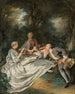 La Fête de lecture - Jean-François de Troy — weergave van het kunstwerk