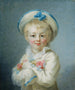 Een jongen in Pierrot - Jean-Honoré Fragonard — weergave van het kunstwerk