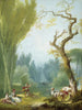 Een paarden- en ruiterspel - Jean-Honoré Fragonard — weergave van het kunstwerk