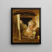 Een jonge vrouw leunend bij het raam - Jean-Honoré Fragonard — ingelijst kunstwerk aan de muur