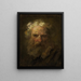 Hoofd van een oude man - Jean-Honoré Fragonard — ingelijst kunstwerk aan de muur
