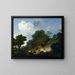 Landschap met herders en een kudde schapen - Jean-Honoré Fragonard — ingelijst kunstwerk aan de muur