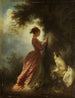 Le Chiffre d'amour The Souvenir - Jean-Honoré Fragonard — weergave van het kunstwerk