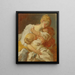 De moederlijke kussen - Jean-Honoré Fragonard — ingelijst kunstwerk aan de muur