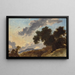 Landschap met berg en zonsondergang - Jean-Honoré Fragonard — ingelijst kunstwerk aan de muur