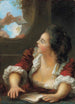 La Lettre d'amour - Jean-Honoré Fragonard — weergave van het kunstwerk