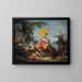 Het Muziekconcours - Jean-Honoré Fragonard — ingelijst kunstwerk aan de muur