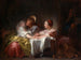 De gestolen kus - Jean-Honoré Fragonard — weergave van het kunstwerk