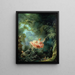 De Schommel - Jean-Honoré Fragonard — ingelijst kunstwerk aan de muur