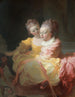 Les Deux Sœurs - Jean-Honoré Fragonard — weergave van het kunstwerk