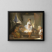 La Visite à la Crèche - Jean-Honoré Fragonard — ingelijst kunstwerk aan de muur