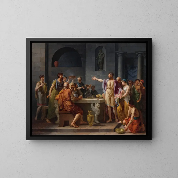 La Magnanimité de Lycurgue - Jean-Jacques-François Le Barbier — framed artwork on a wall