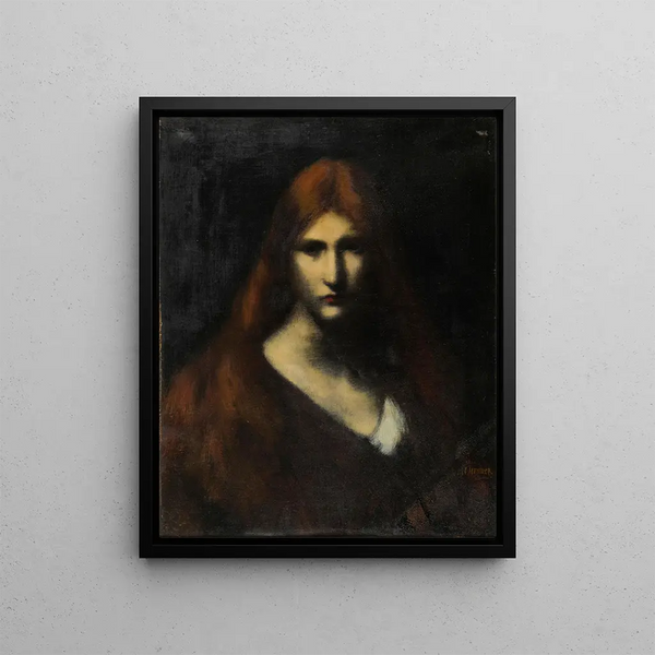 Fabiola - Jean-Jacques Henner — ingelijst kunstwerk aan de muur