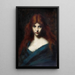 Portret van een jong meisje met rood haar - Jean-Jacques Henner — ingelijst kunstwerk aan de muur