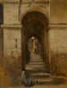 Ruelle in Rome - Jean - Jacques Henner — weergave van het kunstwerk