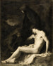 Sint Sebastiaan ondersteund door Sint Irene - Jean-Jacques Henner — weergave van het kunstwerk