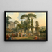 De Triomf van Flora - Jean-Jacques Le Barbier — ingelijst kunstwerk aan de muur