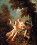 Adam en Eva in het Paradijs - Jean-Joseph Dumons — weergave van het kunstwerk