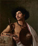 Een Bichari-oorlogvoerder - Jean-Léon Gérôme — weergave van het kunstwerk