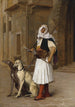 Arnaut en twee Lévriers - Jean-Léon Gérôme — weergave van het kunstwerk