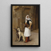 Arnaut en twee Lévriers - Jean-Léon Gérôme — ingelijst kunstwerk aan de muur