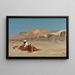 van het paard en zijn ruiter in de woestijn - Jean-Léon Gérôme — ingelijst kunstwerk aan de muur