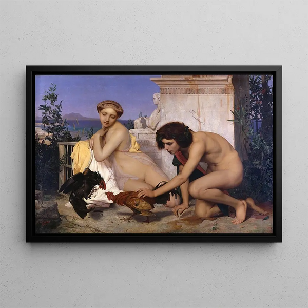 JeanLon Grme - Young Greeks Attending a Cock Fight.webp