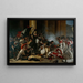 Vangst van het Louvre op 29 juli 1830, massaslachting van de Zwitserse gardes - Jean-Louis Bézard — ingelijst kunstwerk aan de muur