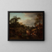Landschap met een waterval - Jean-Louis Demarne — ingelijst kunstwerk aan de muur