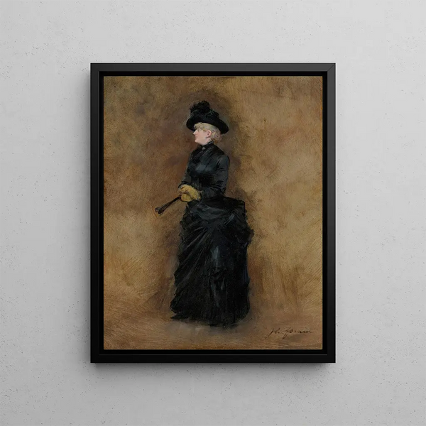 L'Allégorie de l'éventail - Jean - Louis Forain — framed artwork on a wall