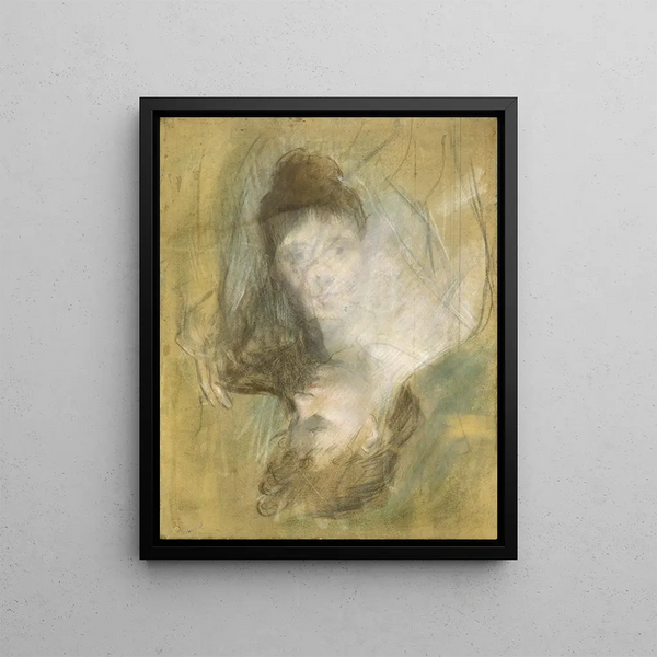Schets van een vrouw - Jean-Louis Forain — ingelijst kunstwerk aan de muur