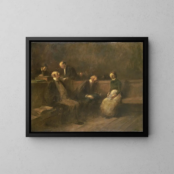 La Pétition - Jean-Louis Forain — framed artwork on a wall