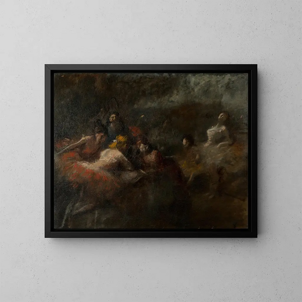Les danseurs - Jean-Louis Forain — framed artwork on a wall