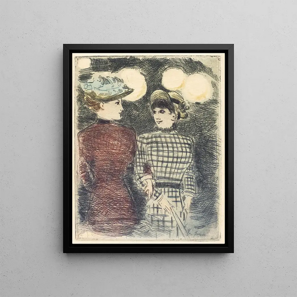 Aux Intimidateurs - Jean-Louis Forain — ingelijst kunstwerk aan de muur