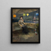 Woman on a Yacht - Jean-Louis Forain — framed artwork on a wall