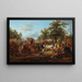 Feest op het dorp - Jean-Louis de Marne — ingelijst kunstwerk aan de muur