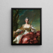 Madame Bergeret de Frouville as Diana - Jean-Marc Nattier — framed artwork on a wall