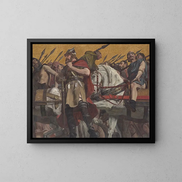 Procession - Jean-Paul Laurens — framed artwork on a wall