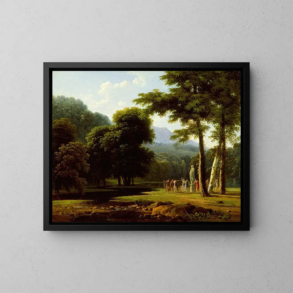 Landscape Painting - Jean-Victor Bertin — framed artwork on a wall