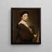 Zelfportret op twintigvierjarige leeftijd - Jean-Auguste-Dominique Ingres — ingelijst kunstwerk aan de muur