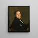 Zelfportret - Jean-Auguste-Dominique Ingres — ingelijst kunstwerk aan de muur